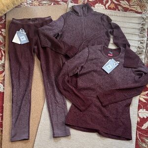Icebreaker SET 3 Into The Deep merino wool 250 body fit base layer women’s M NEW
